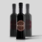Rótulo para Garrafa de Vinho 1000ml