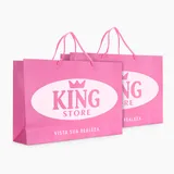 Sacola em Papel Personalizado em Silk - Basic