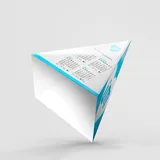 Calendário de Mesa Pirâmide Simples