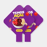 Placa Pirulito de Mão - Corte Personalizado