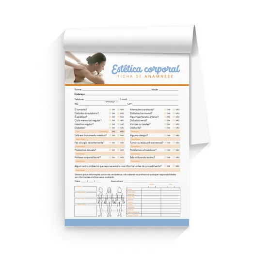 Ficha de Anamnese Corporal