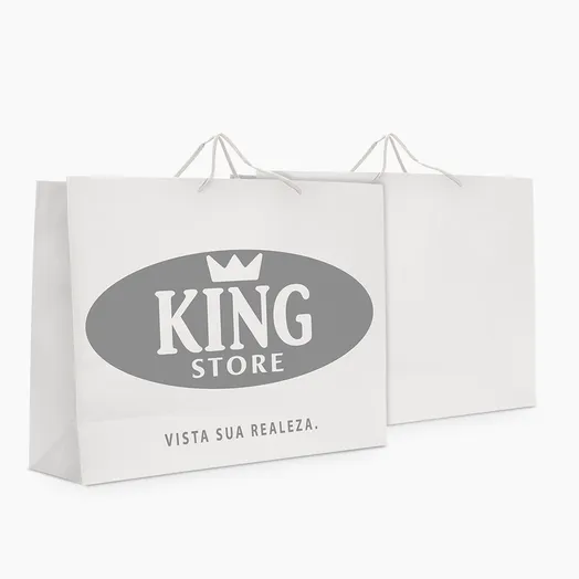 Sacola em Papel Personalizado em Silk - Basic