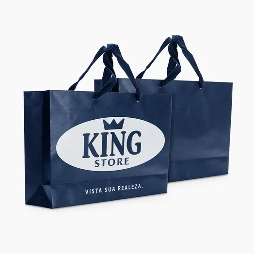 Sacola em Papel Personalizado em Silk - Premium