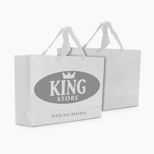 Sacola em Papel Personalizado em Silk - Premium