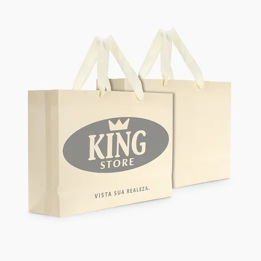 Sacola em Papel Personalizado em Silk - Premium