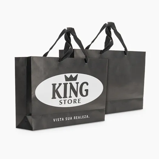 Sacola em Papel Personalizado em Silk - Premium