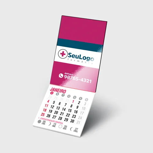 Imã de Geladeira com Calendário 2027