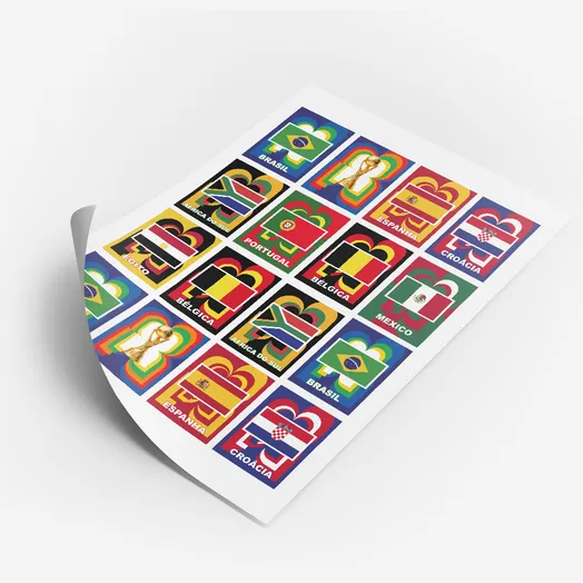 Figurinhas Adesiva Personalizada Copa