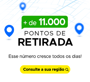 Imagem ilustrativa do banner: + de 11 Mil Balcões de Retirada