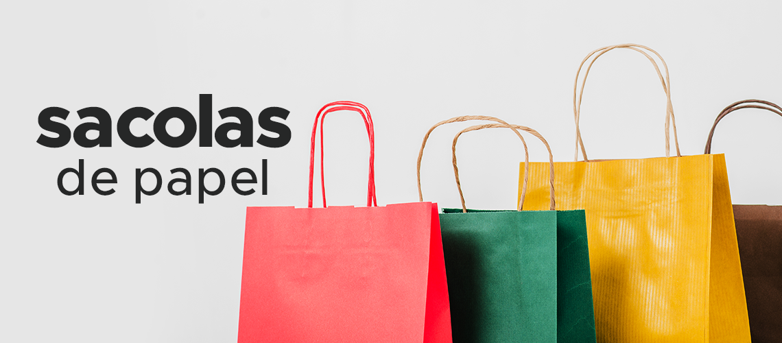 Tipos de sacolas de papel mais utilizados Tipos de sacolas de papel mais utilizados
