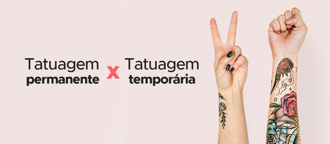 Diferença entre tatuagem permanente e tatuagem temporária Diferença entre tatuagem permanente e tatuagem temporária