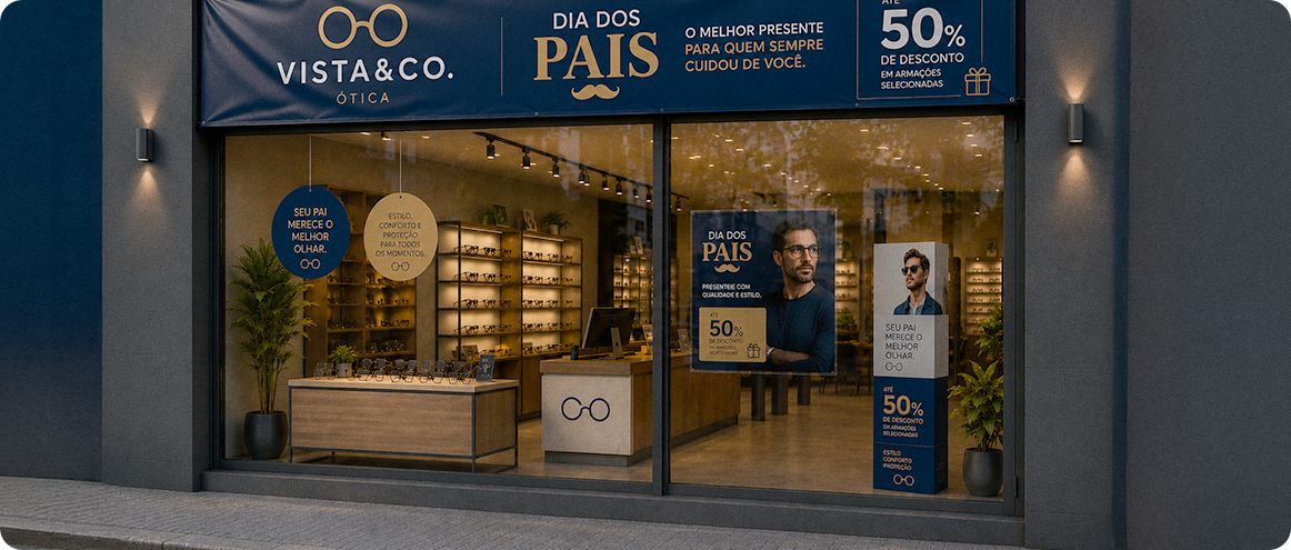 Comunicação Visual para a Campanha do Dia dos Pais  