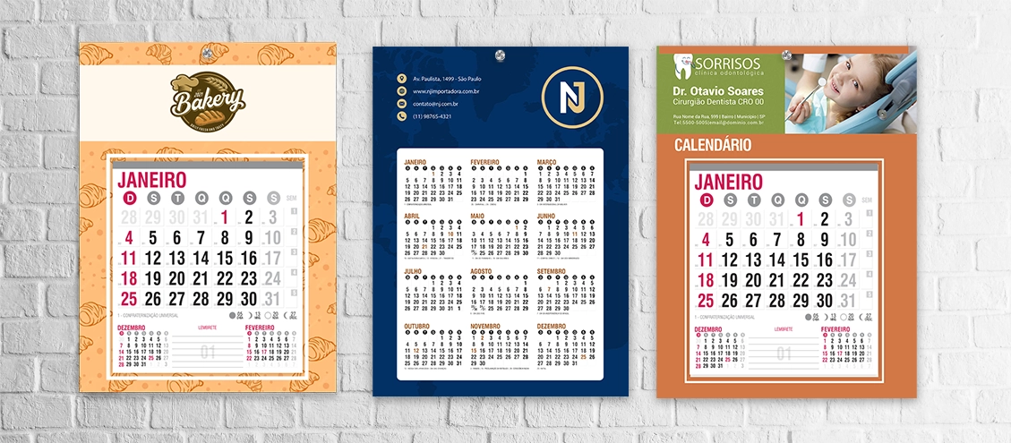 Folhinha de Parede: funcionalidade e estilo em um só calendário Folhinha de Parede: funcionalidade e estilo em um só calendário