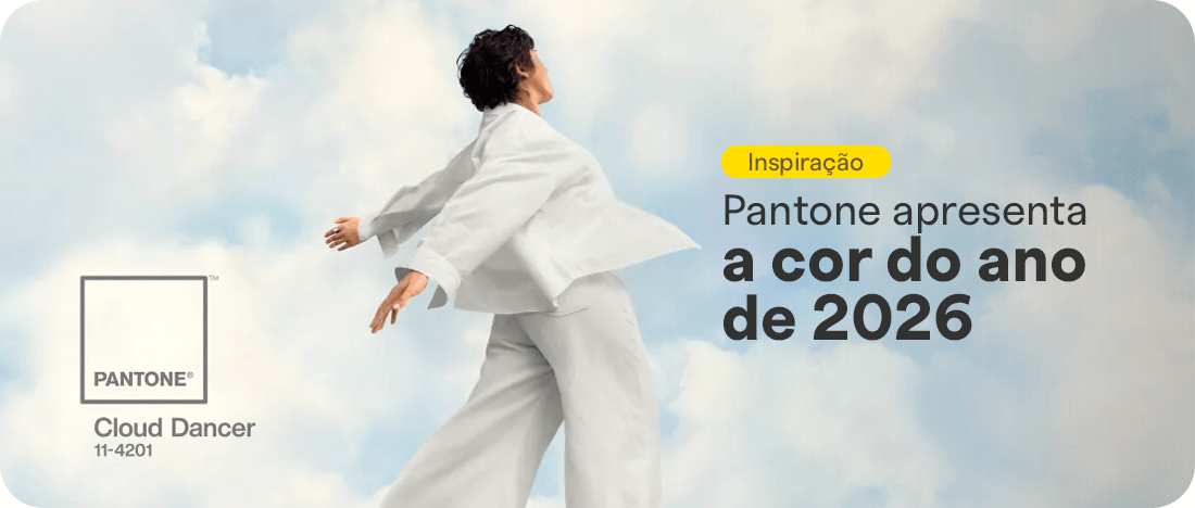 Pantone 11-4201 Cloud Dancer - Dançarino das Nuvens