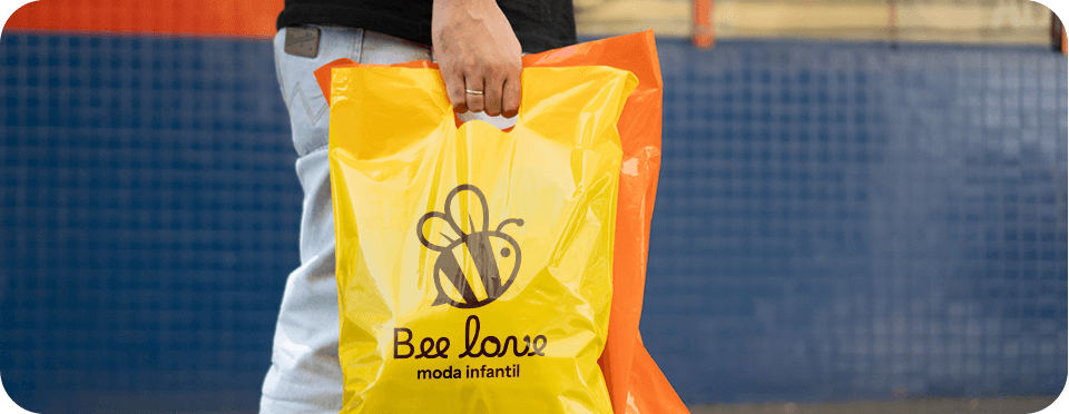 Sacola plástica personalizada