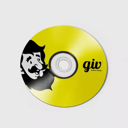 Adesivo para CD e DVD em Couché Brilho