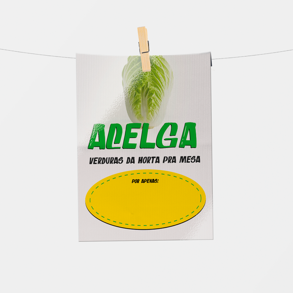 Plaquinha de Preço hortifrúti 