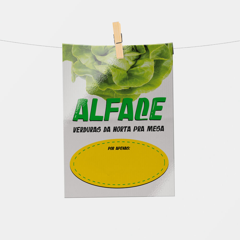 Plaquinha de Preço hortifrúti 