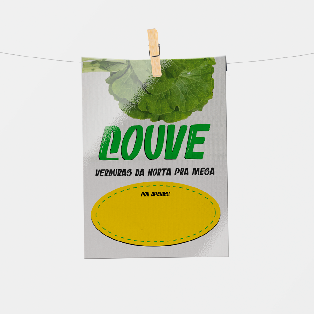 Plaquinha de Preço hortifrúti 