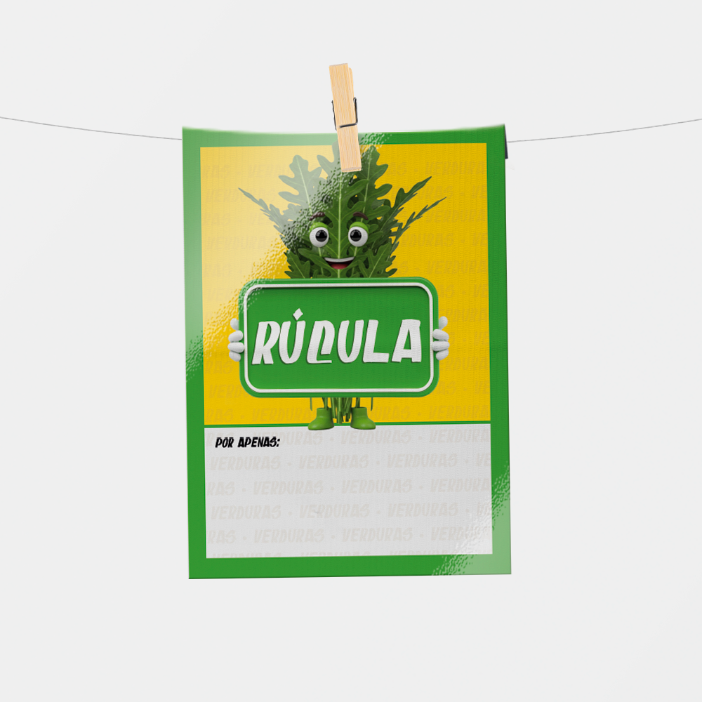 Plaquinha de Preço hortifrúti 