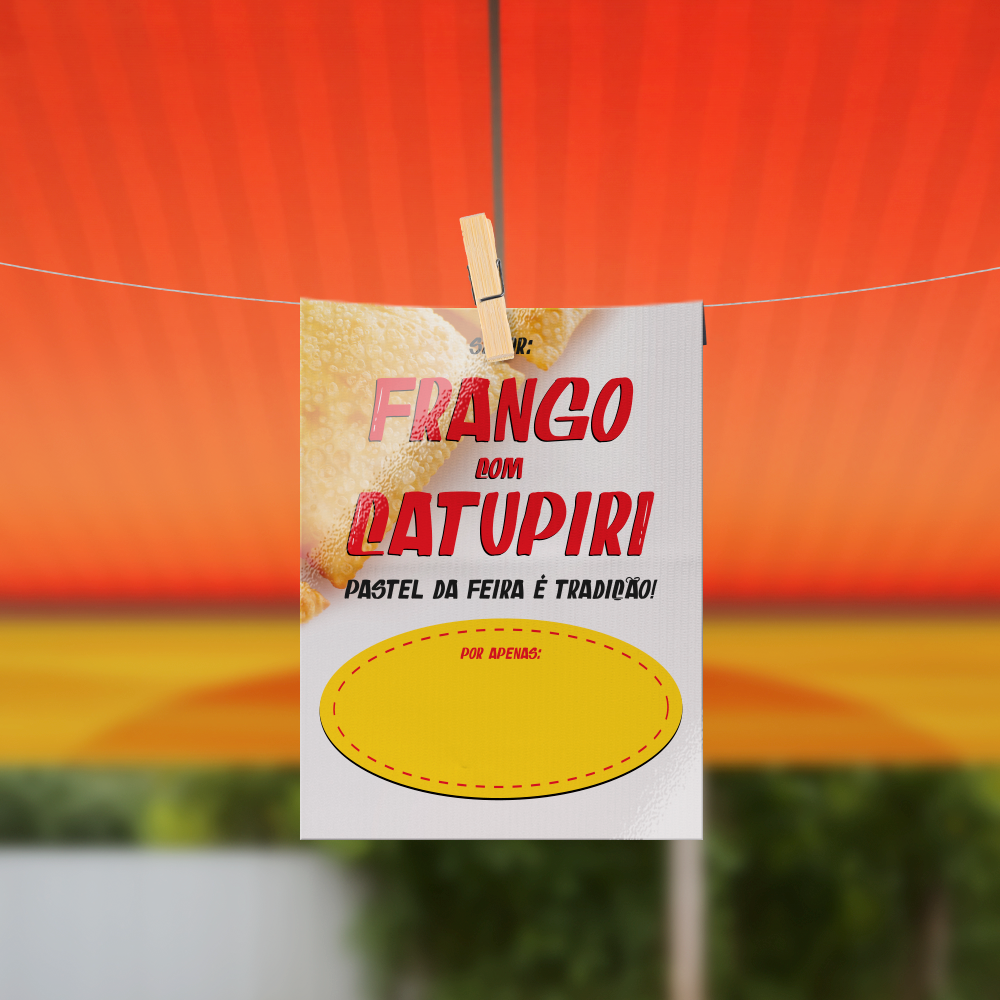 Plaquinha de Preço Pastel