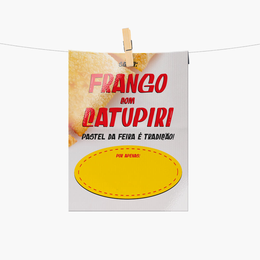 Plaquinha de Preço Pastel