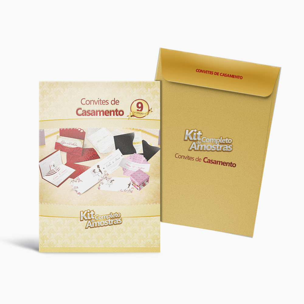 Kit de Amostra Convite de Casamento