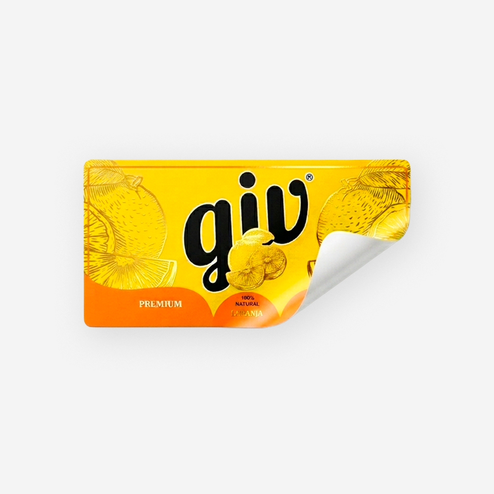 Rótulo para Garrafa de Suco