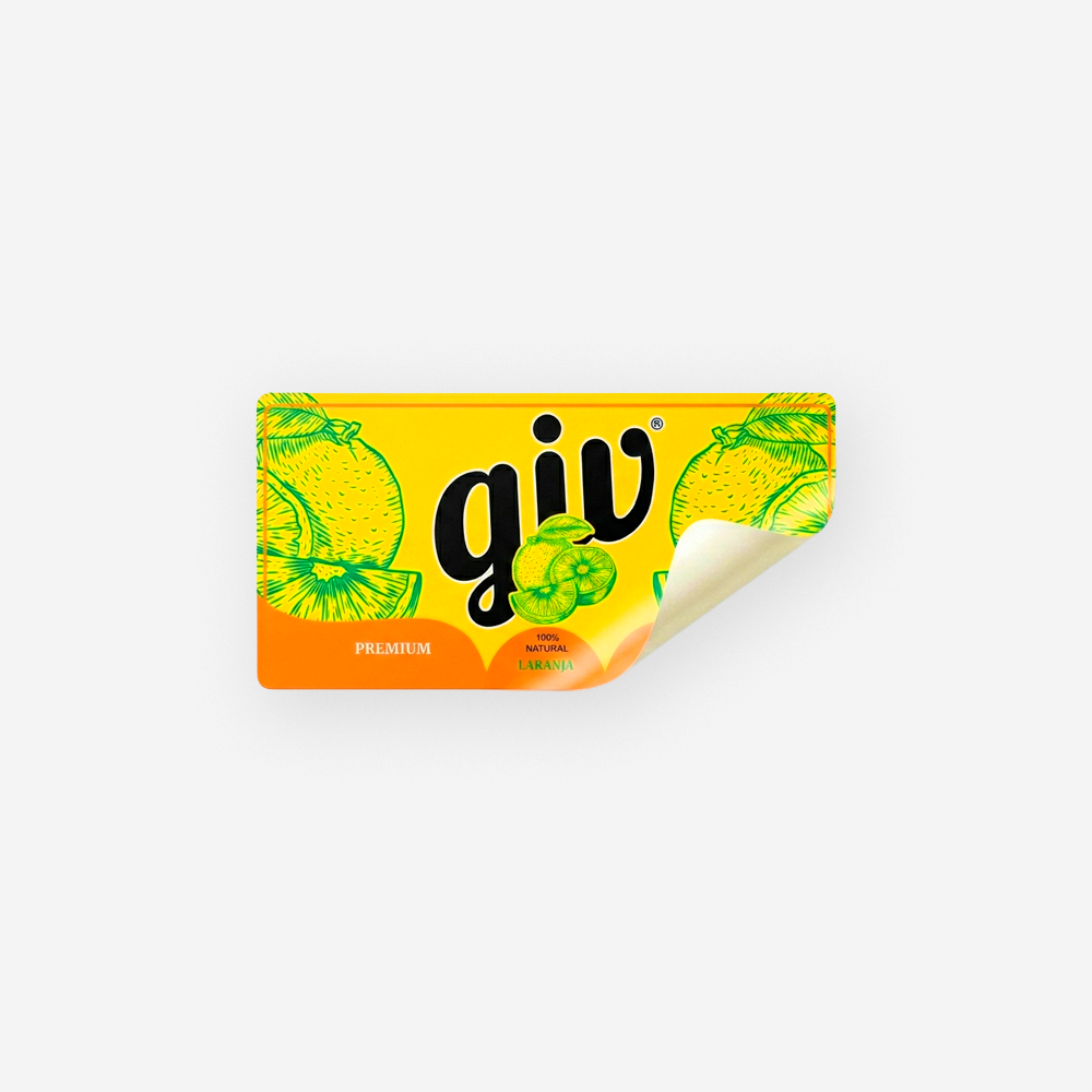 Rótulo para Garrafa de Suco