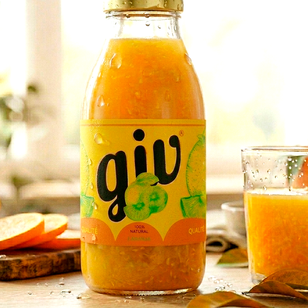 Rótulo para Garrafa de Suco