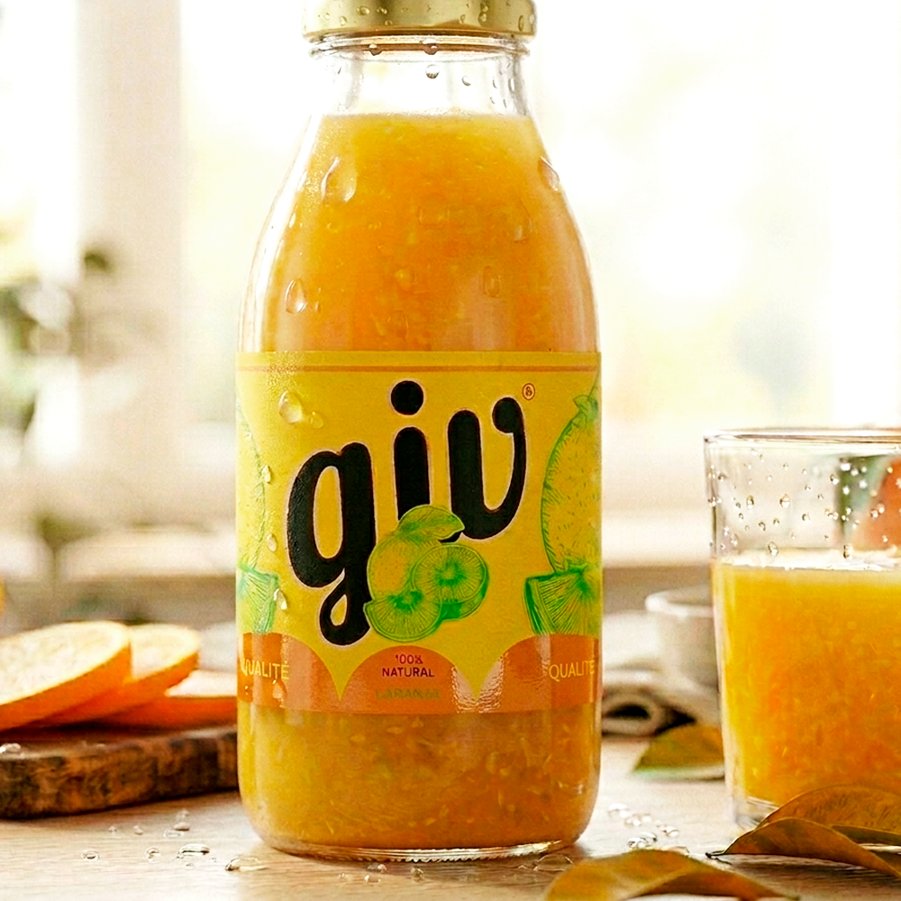 Rótulo para Garrafa de Suco