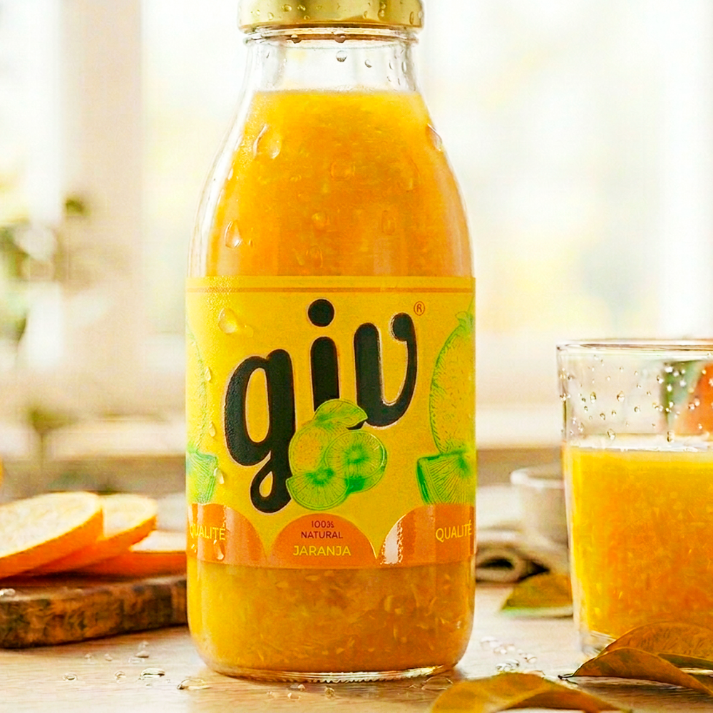 Rótulo para Garrafa de Suco