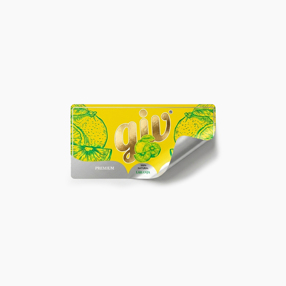 Rótulo para Garrafa de Suco