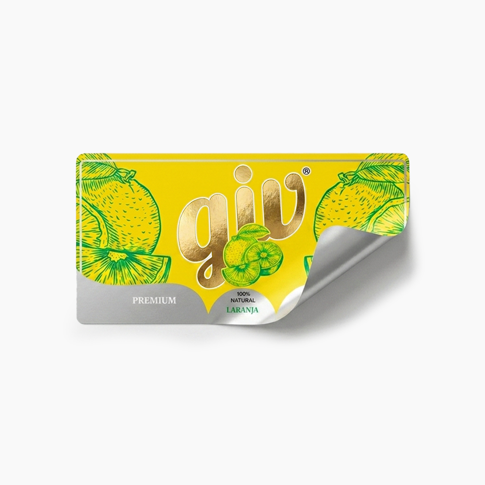 Rótulo para Garrafa de Suco