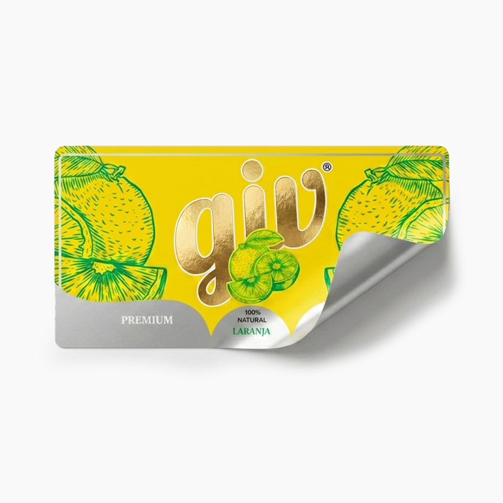Rótulo para Garrafa de Suco