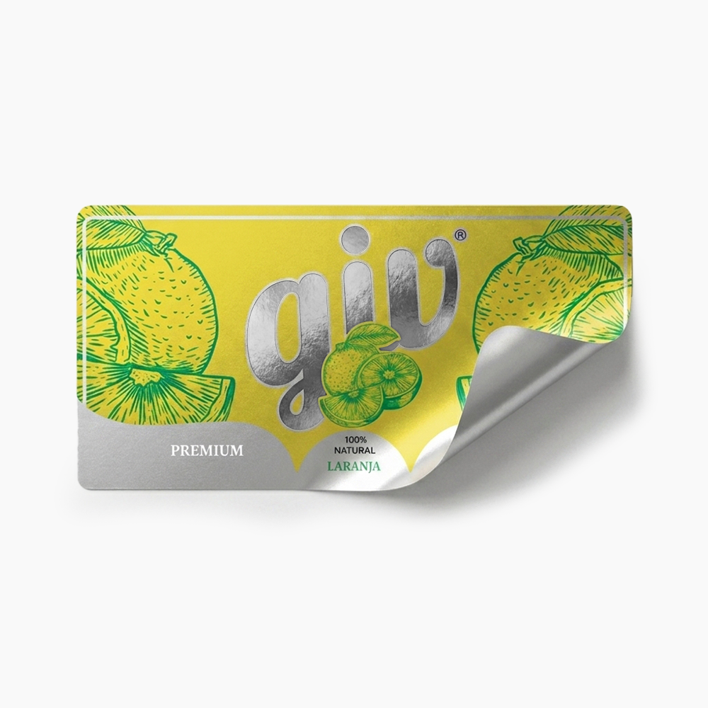 Rótulo para Garrafa de Suco