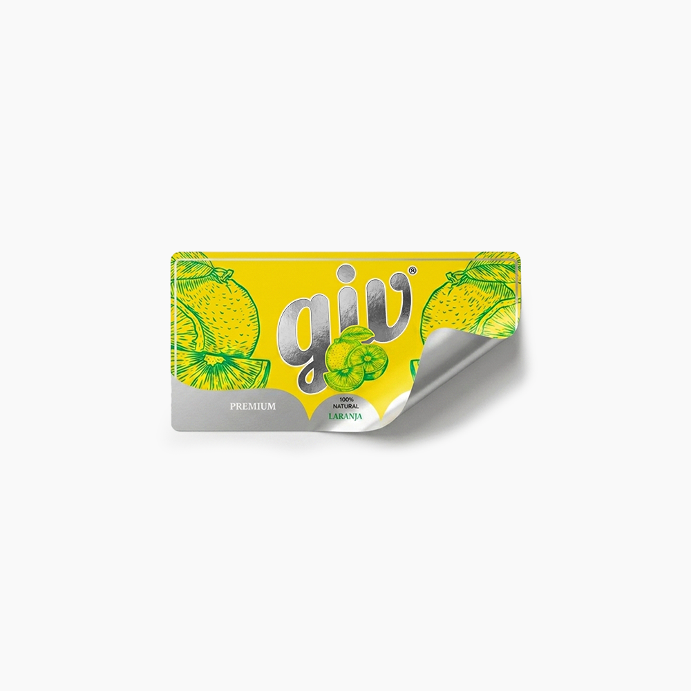 Rótulo para Garrafa de Suco