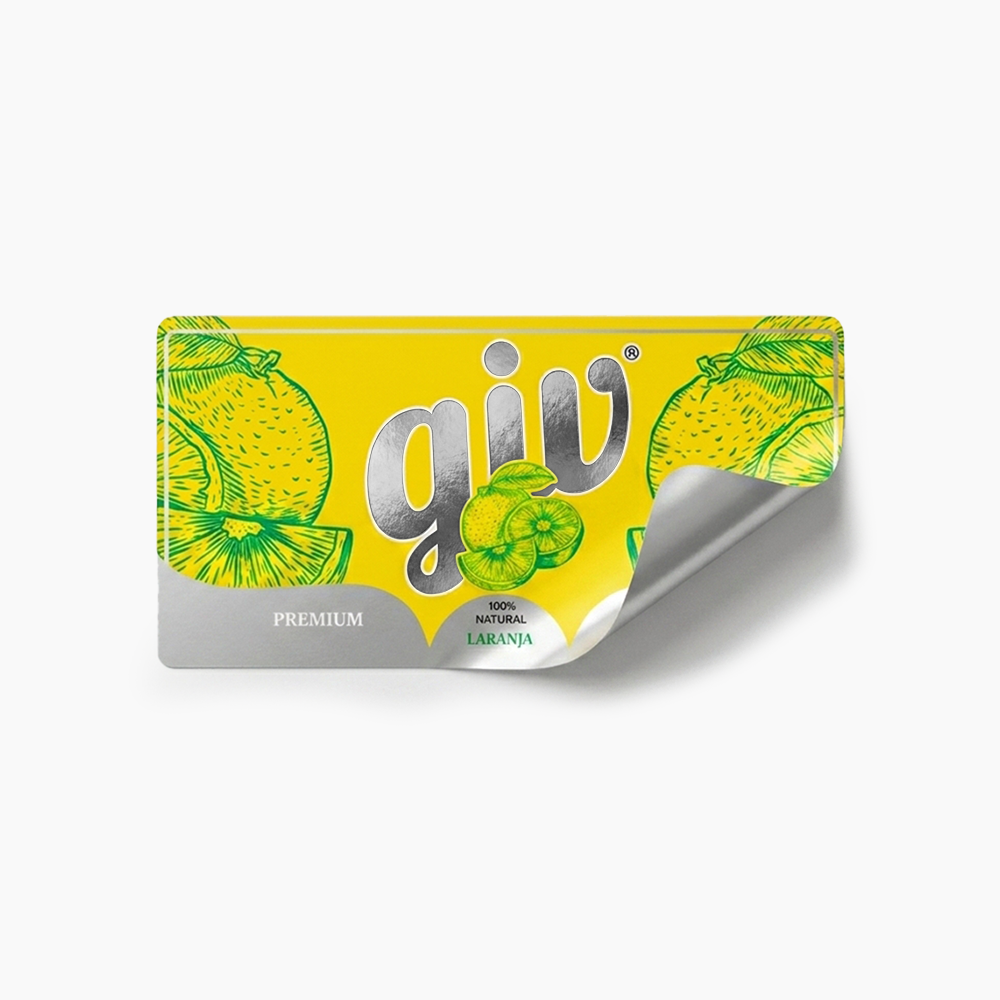 Rótulo para Garrafa de Suco