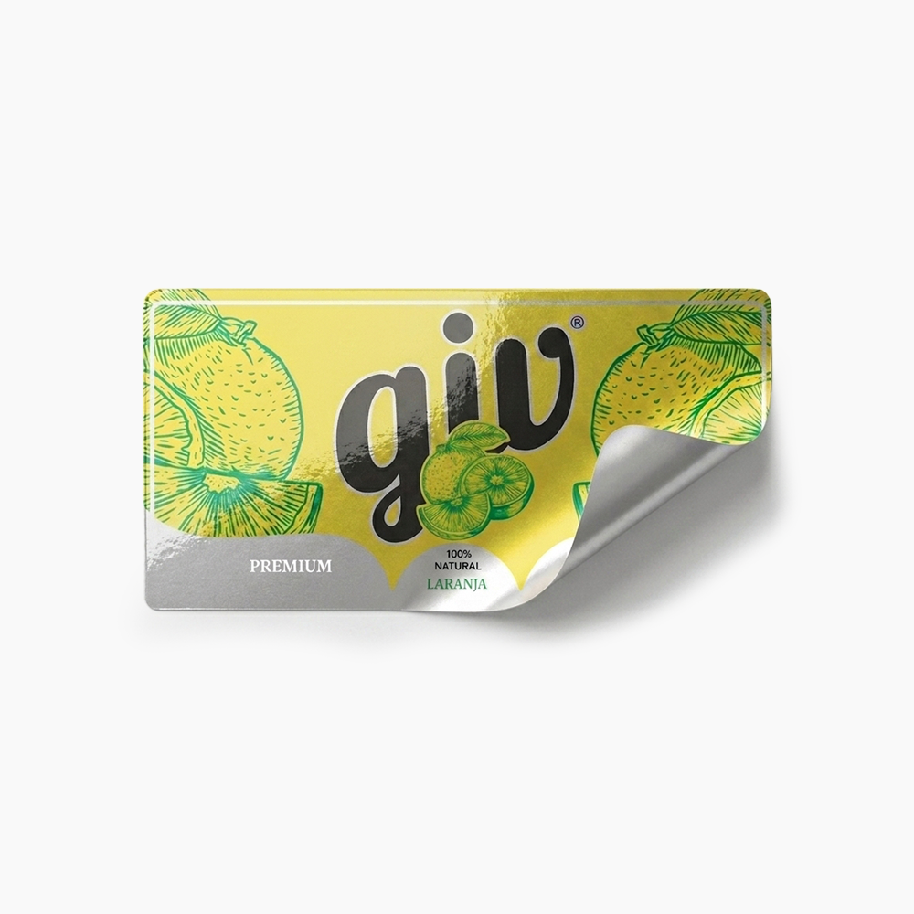 Rótulo para Garrafa de Suco