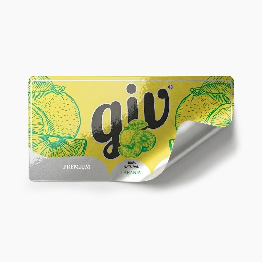 Rótulo para Garrafa de Suco