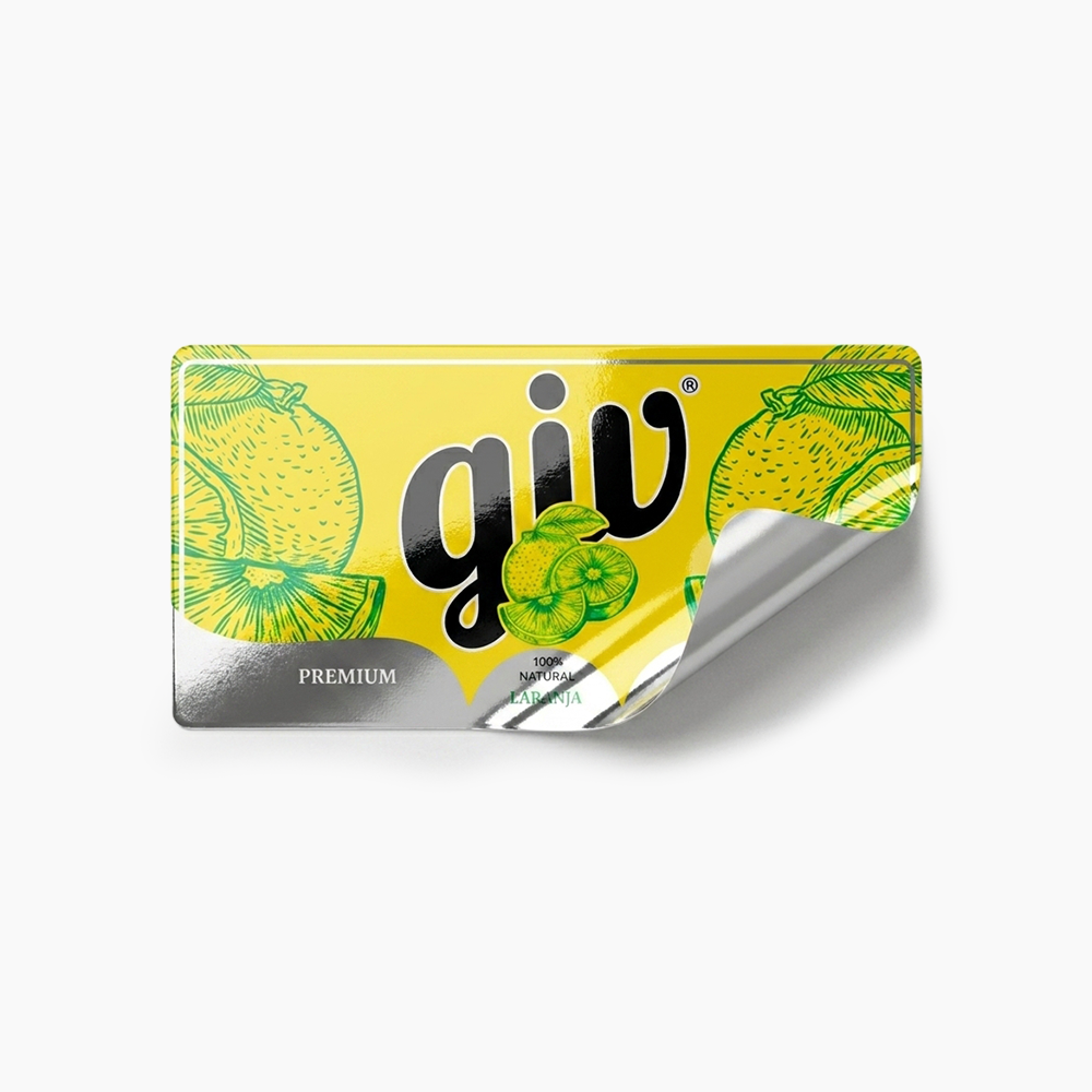 Rótulo para Garrafa de Suco