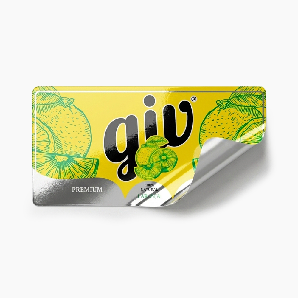 Rótulo para Garrafa de Suco