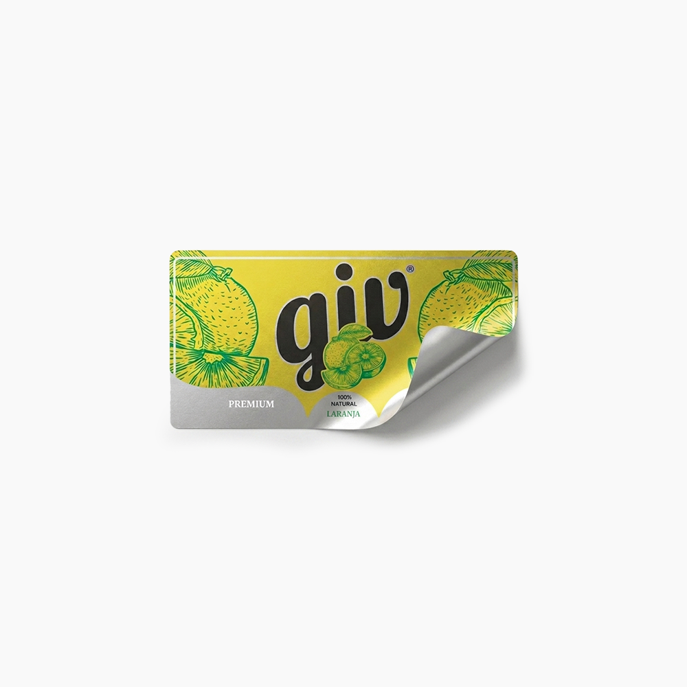 Rótulo para Garrafa de Suco