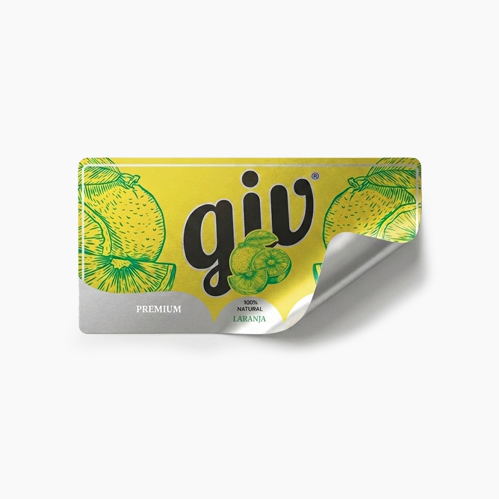 Rótulo para Garrafa de Suco