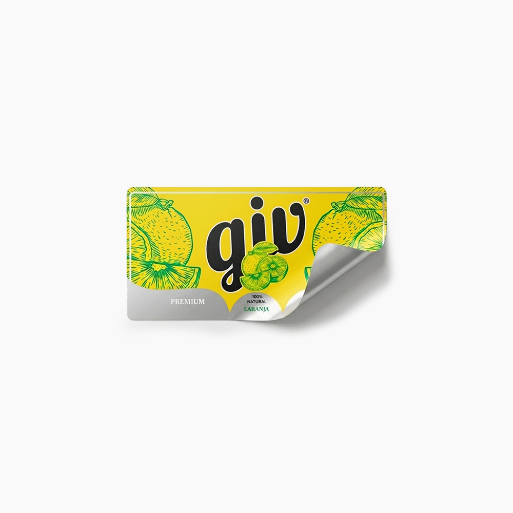Rótulo para Garrafa de Suco