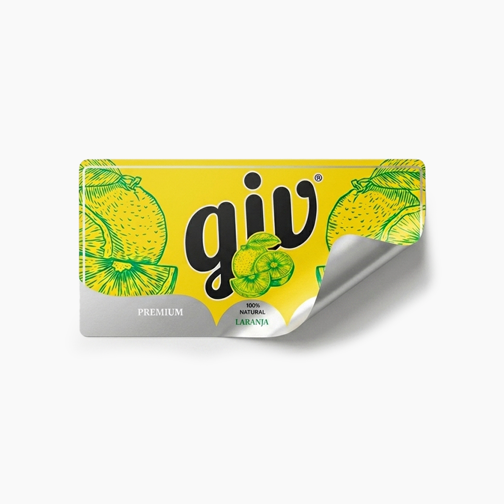 Rótulo para Garrafa de Suco