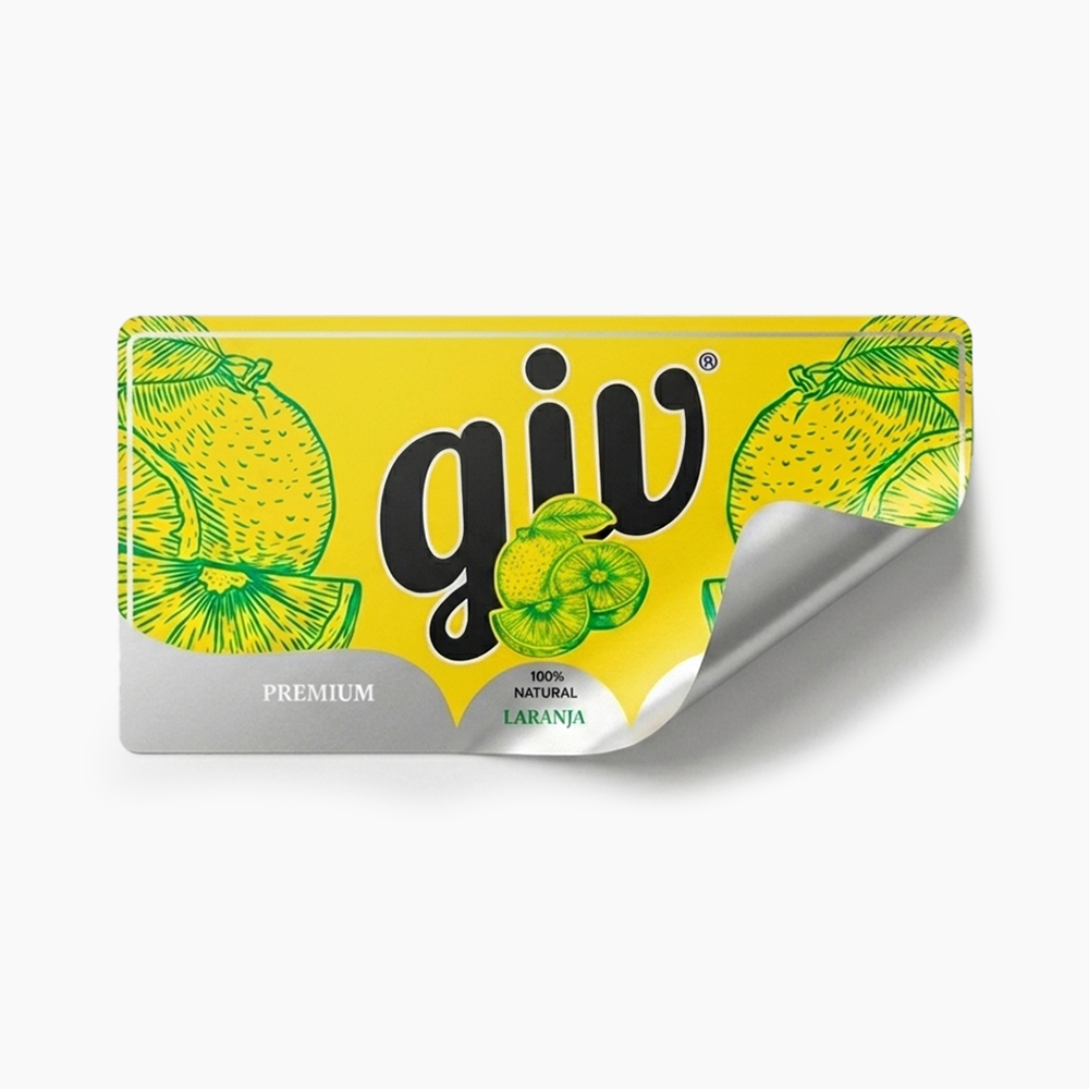 Rótulo para Garrafa de Suco