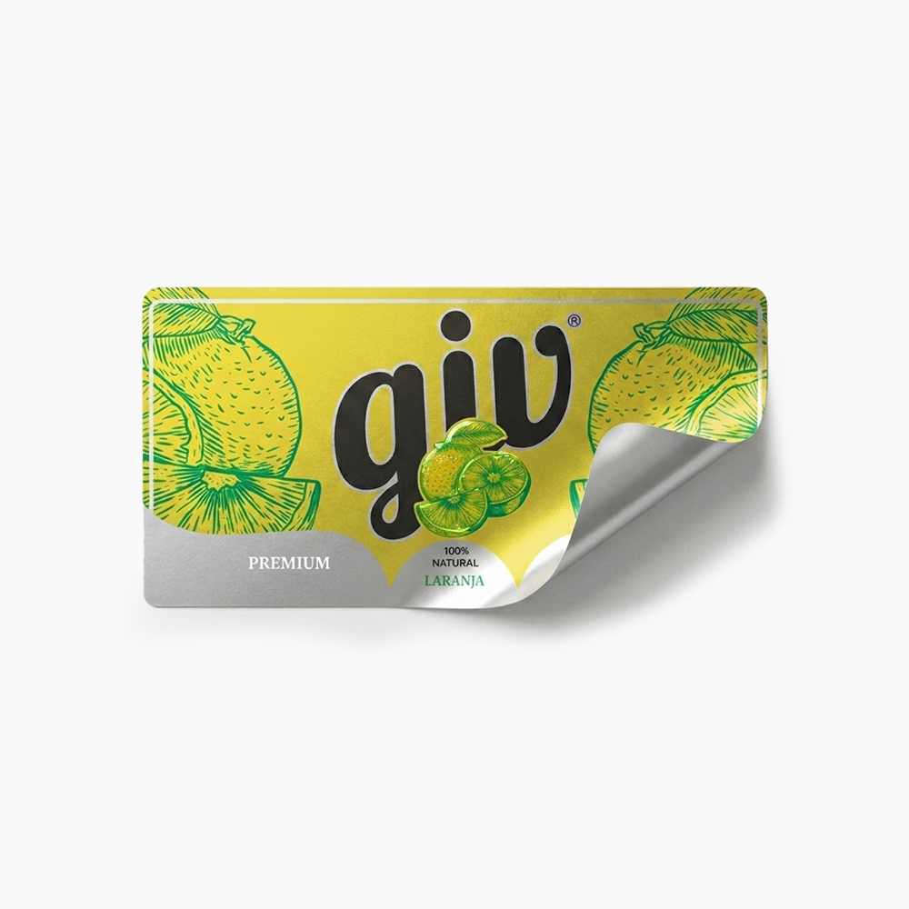 Rótulo para Garrafa de Suco