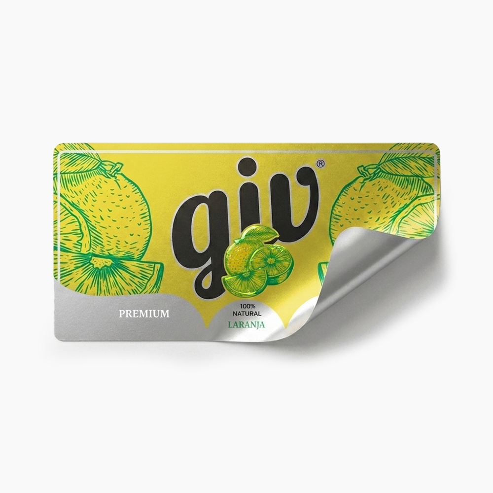 Rótulo para Garrafa de Suco