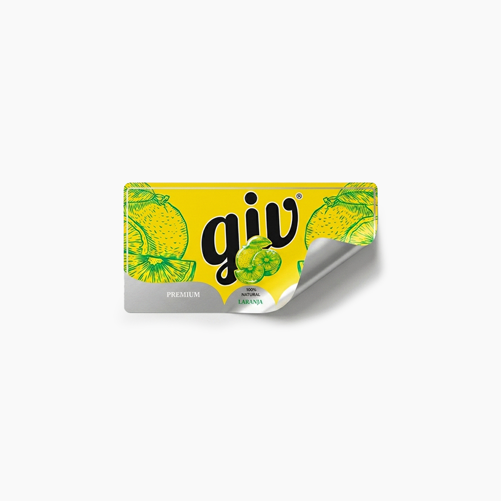 Rótulo para Garrafa de Suco